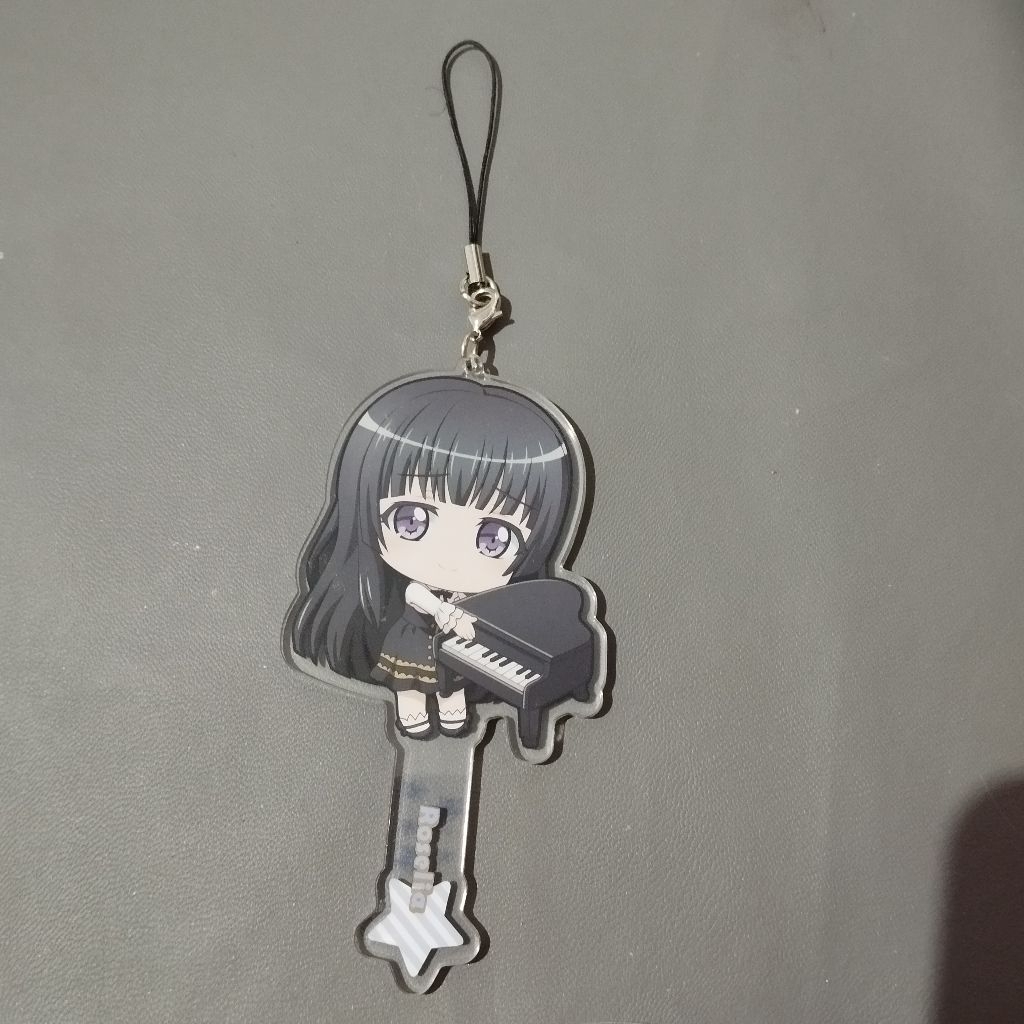 Gantungan kunci akrilik Bang Dream School Days Roselia Rinko Shirokane