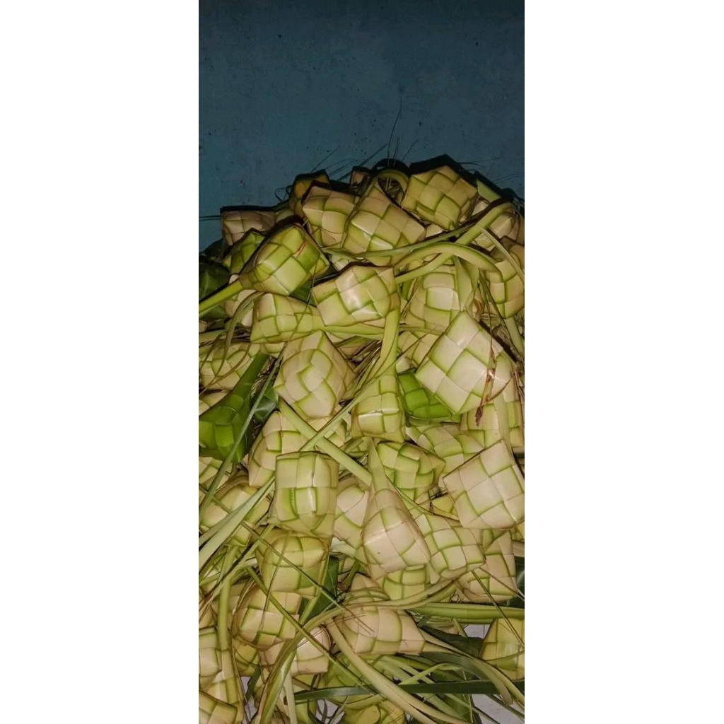 

kulit ketupat baru buat