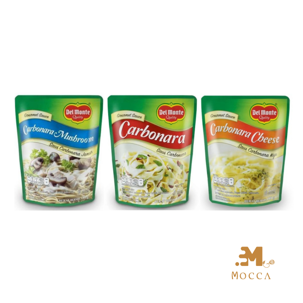

DEL MONTE CARBONARA 180GR CARBONARA/ MUSHROOM / CHEESE 180GR