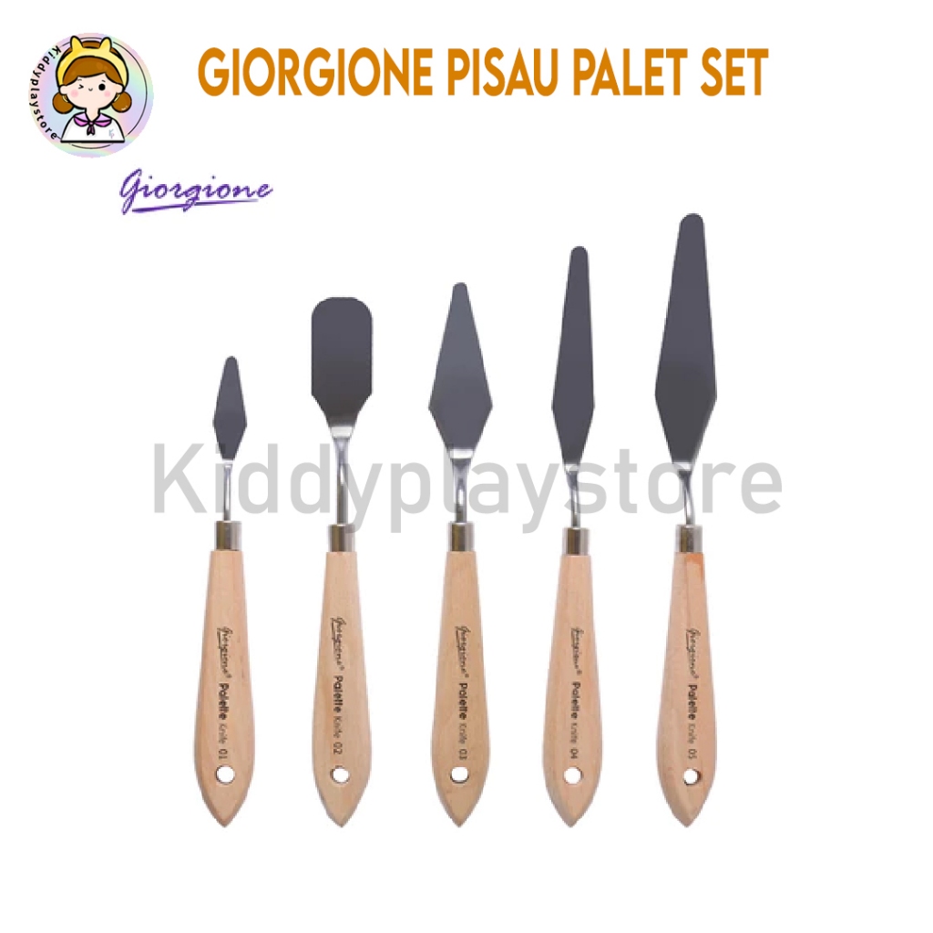 

Giorgione Oil Paint Scraper Pengikis Cat Minyak Pisau Palet Akrilik Guas 5pcs/Set G-WD05