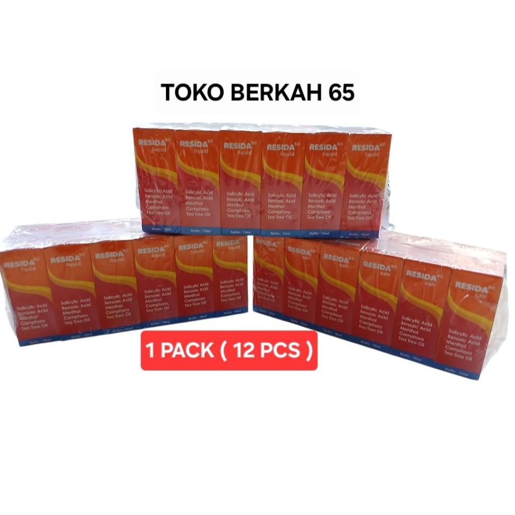 [1 PACK =12 PCS ]100% ORI..OBAT PANU KADAS KURAP - Pengganti Kalpanax Cair- RESIDA CAIR OBAT GATAL A