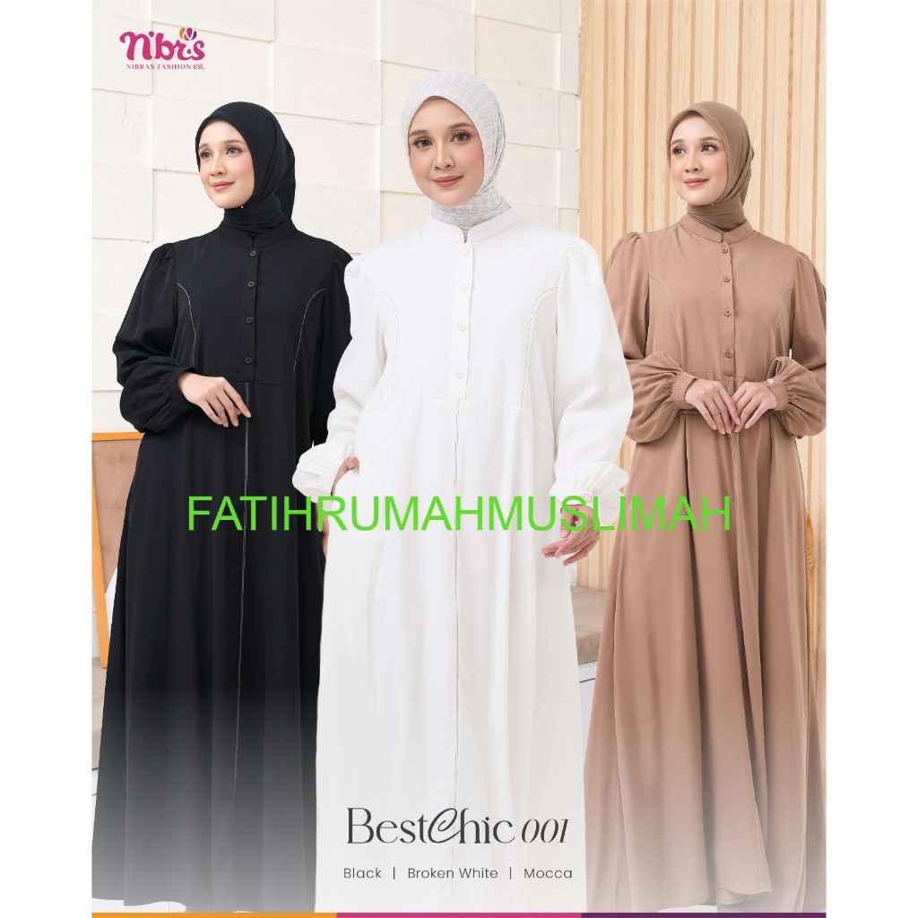 NEW / TERBARU / NIBRAS / GAMIS DEWASA / GAMIS NIBRAS / GAMIS / BESTCHIC 001 / BESTCHIC 001 / NIBRAS 