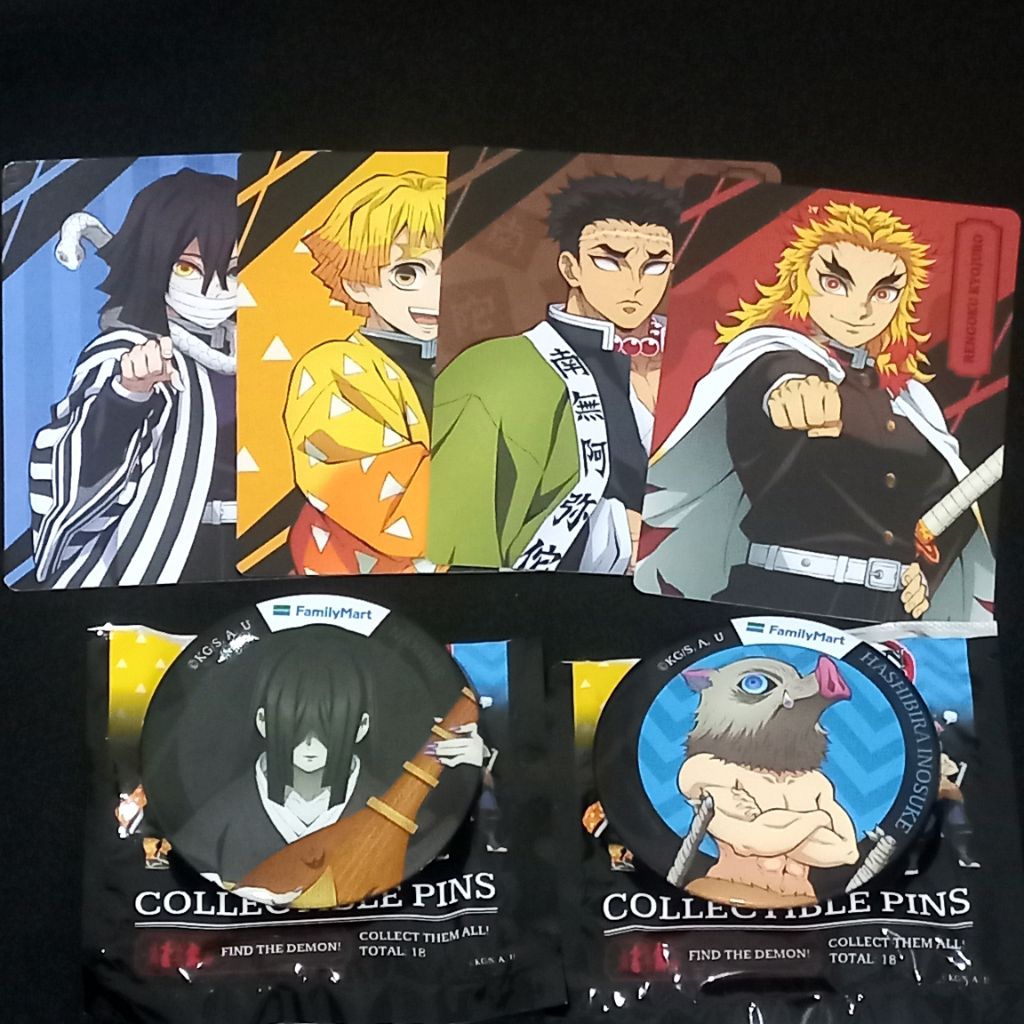 Demon Slayer x Family Mart Indonesia Collaboration - Kimetsu no Yaiba Merchandise Photo Card Keychai