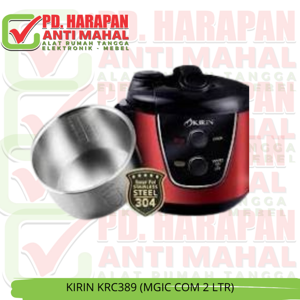 KIRIN KRC389 (MGIC COM 2 LTR)/ MAGIC COM KIRIN/ KIRIN MAGIC COM/ MAGIC COM 2LT