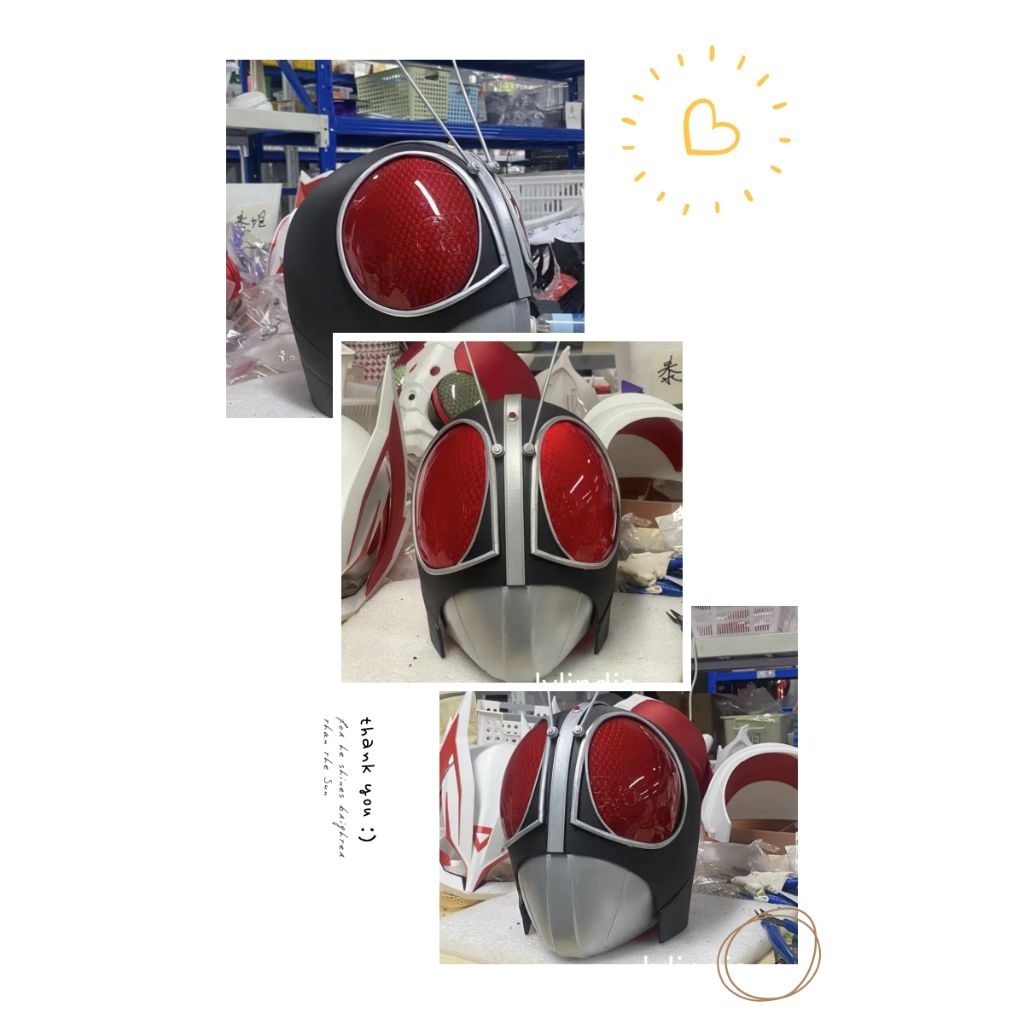 Helm Cosplay Kamen Rider Black RX / Helm Ksatria Baja Hitam RX 3D Print