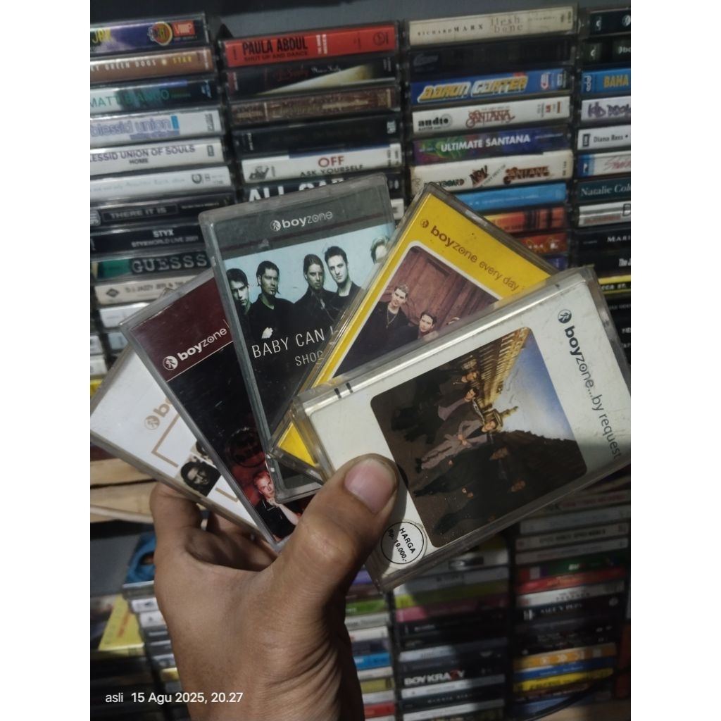 kaset pita boyzone / paket / 5 kaset