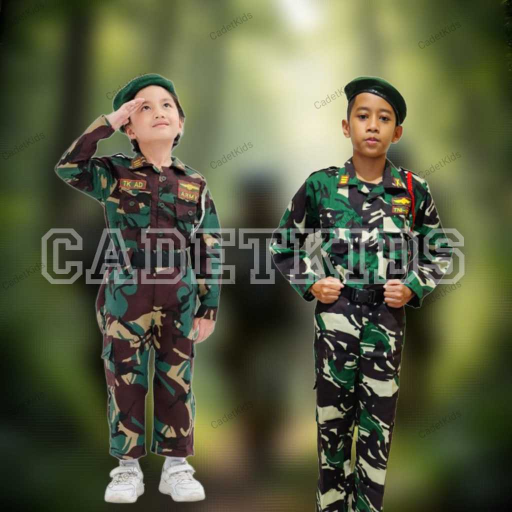 Baju Profesi Anak PDL Loreng TNI / KOSTUM LORENG MALVINAS ANAK / BAJU KARNAVAL PDL MALVINAS ANAK
