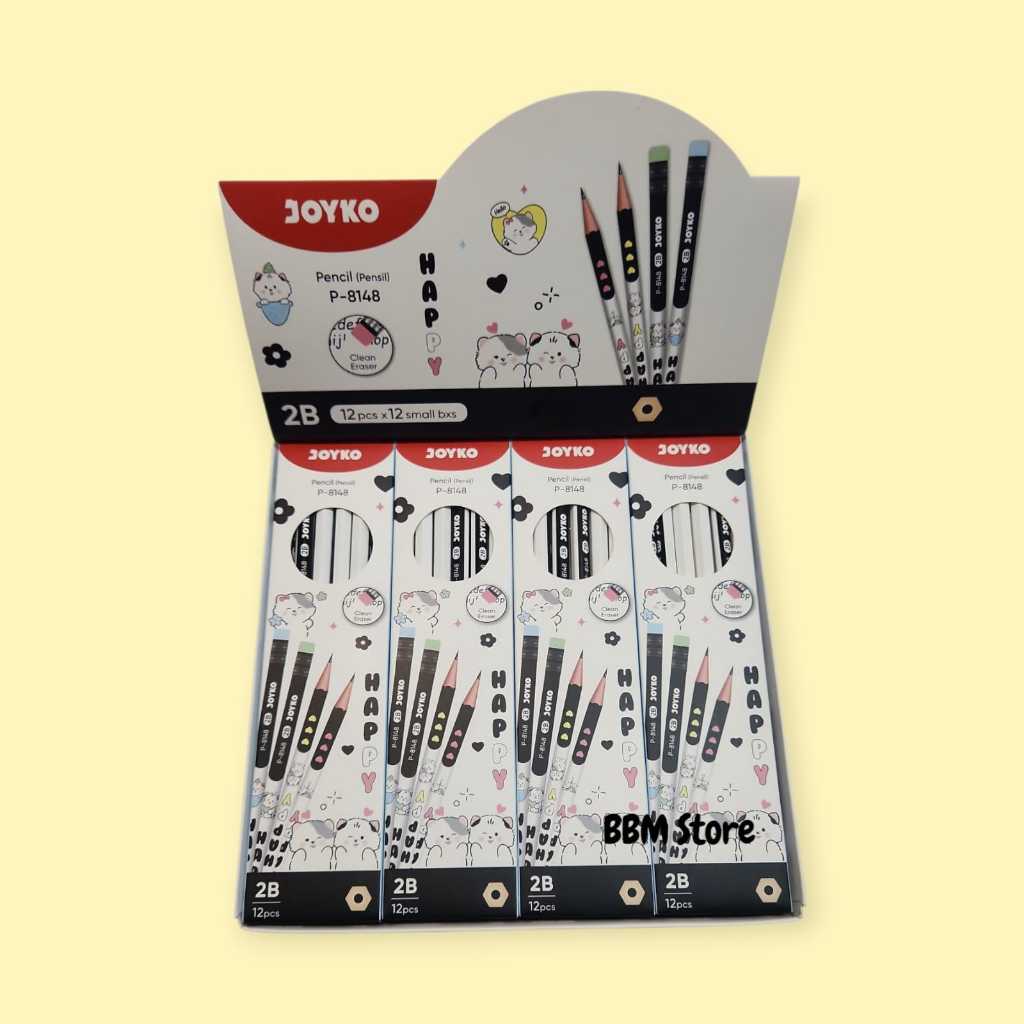 

Pensil JOYKO P-8148 KARAKTERBHAPPY CAT JOYKO 2B 1 Box 12 Pcs