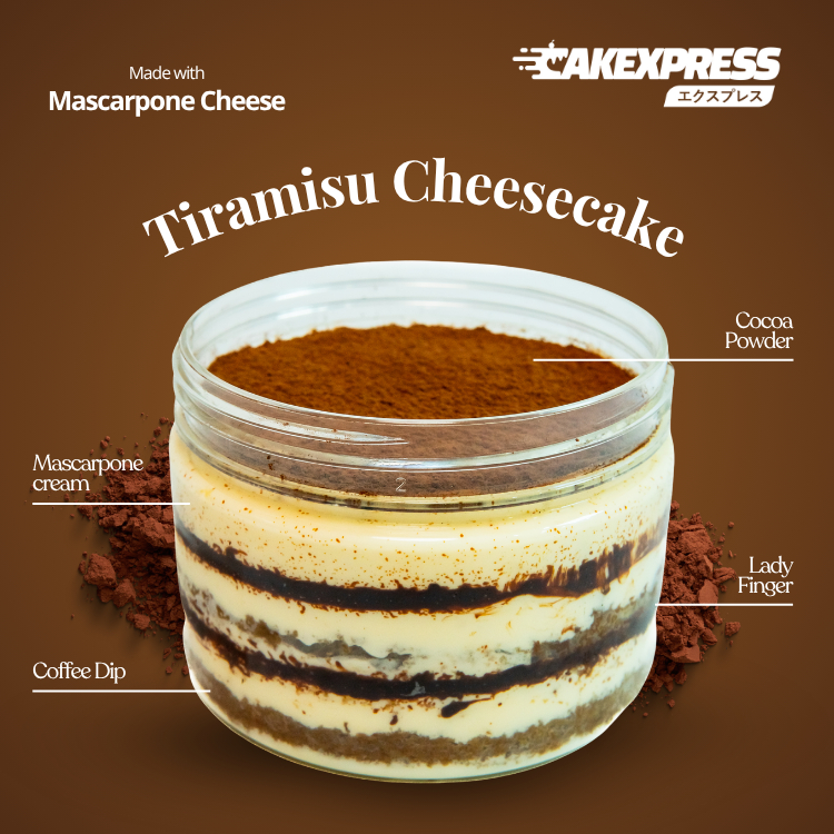 

Mascarpone Tiramisu Cheesecake, Cheesejar