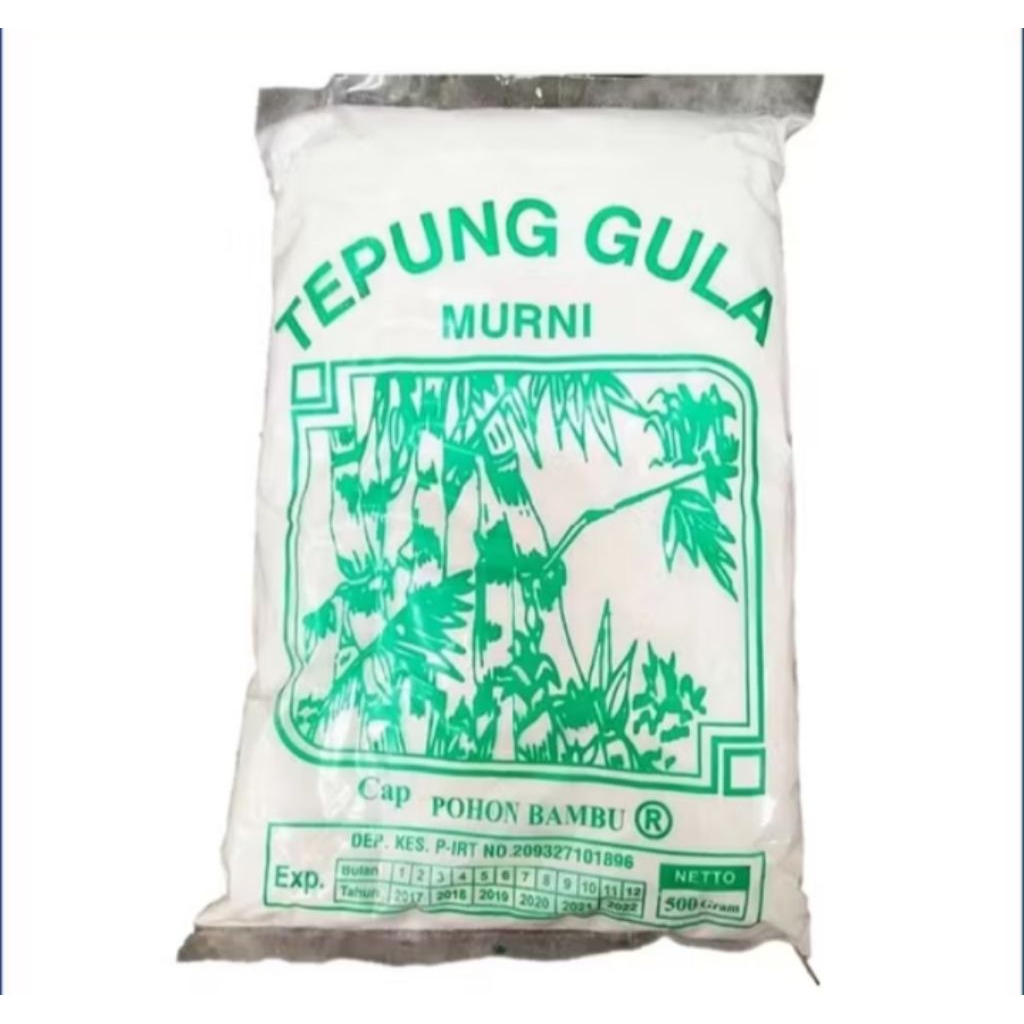 

GULA HALUS MURNI CAP BAMBU KEMASAN 500GR/ TEPUNG GULA HALUS