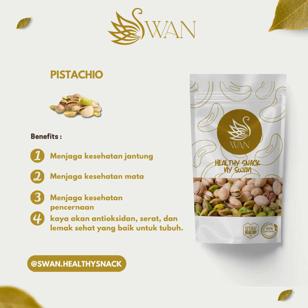 

SWAN - Pistachio / Kacang Pistachio Roasted Panggang Premium
