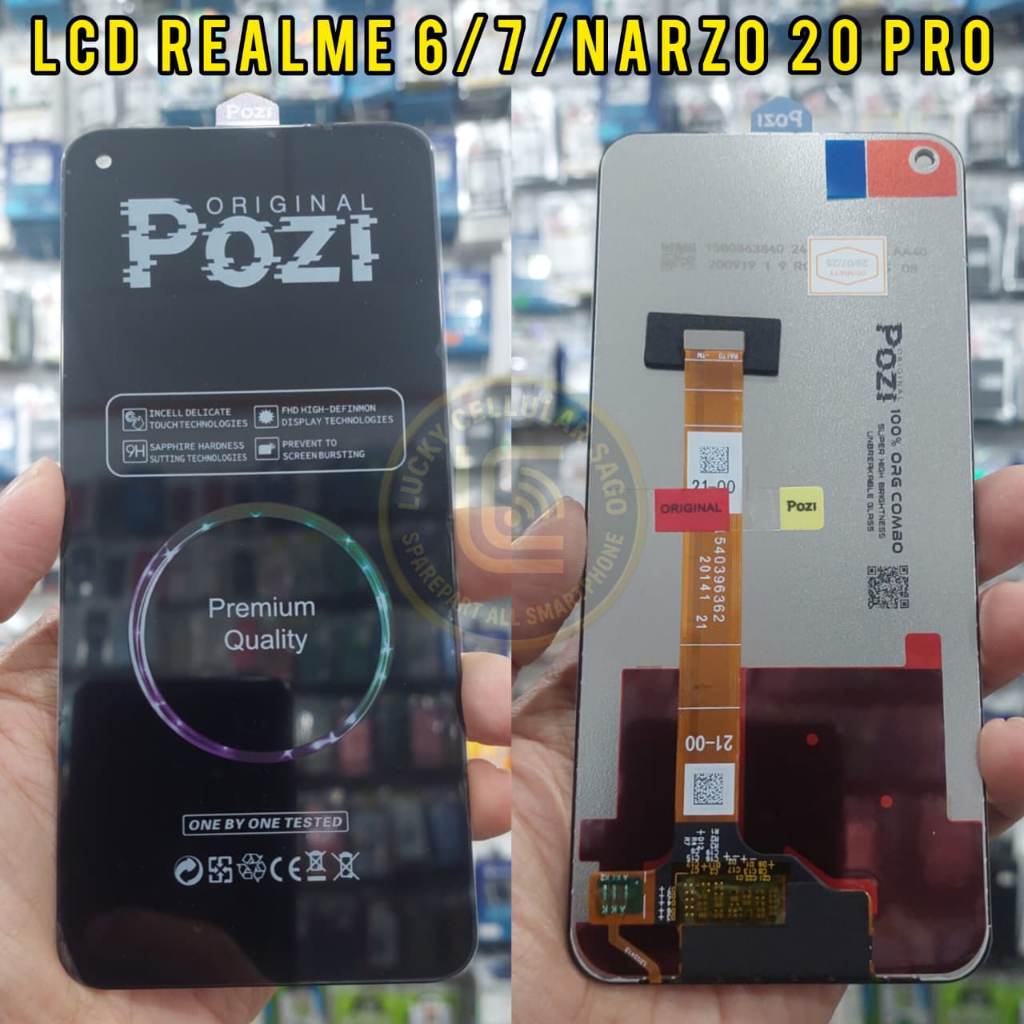LCD REALME 6 / REALME 7 / NARZO 20 PRO / ORIGINAL POZI