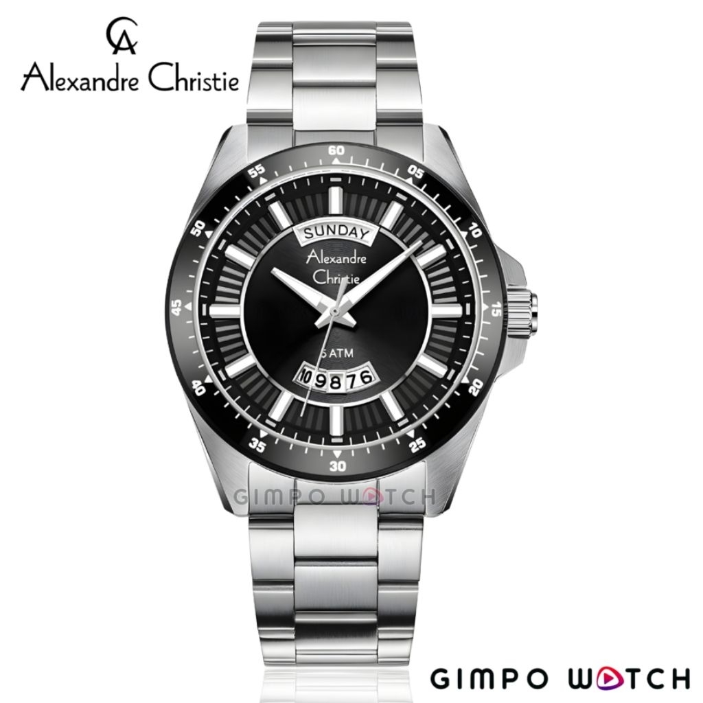 Jam Tangan Analog Pria Alexandre Christie Original AC6678ME