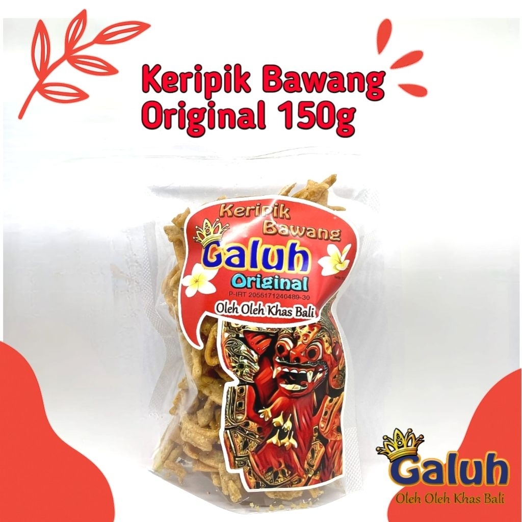 

Keripik Bawang Galuh Original – Camilan Renyah Gurih, Oleh Oleh Khas Bali Halal 150g