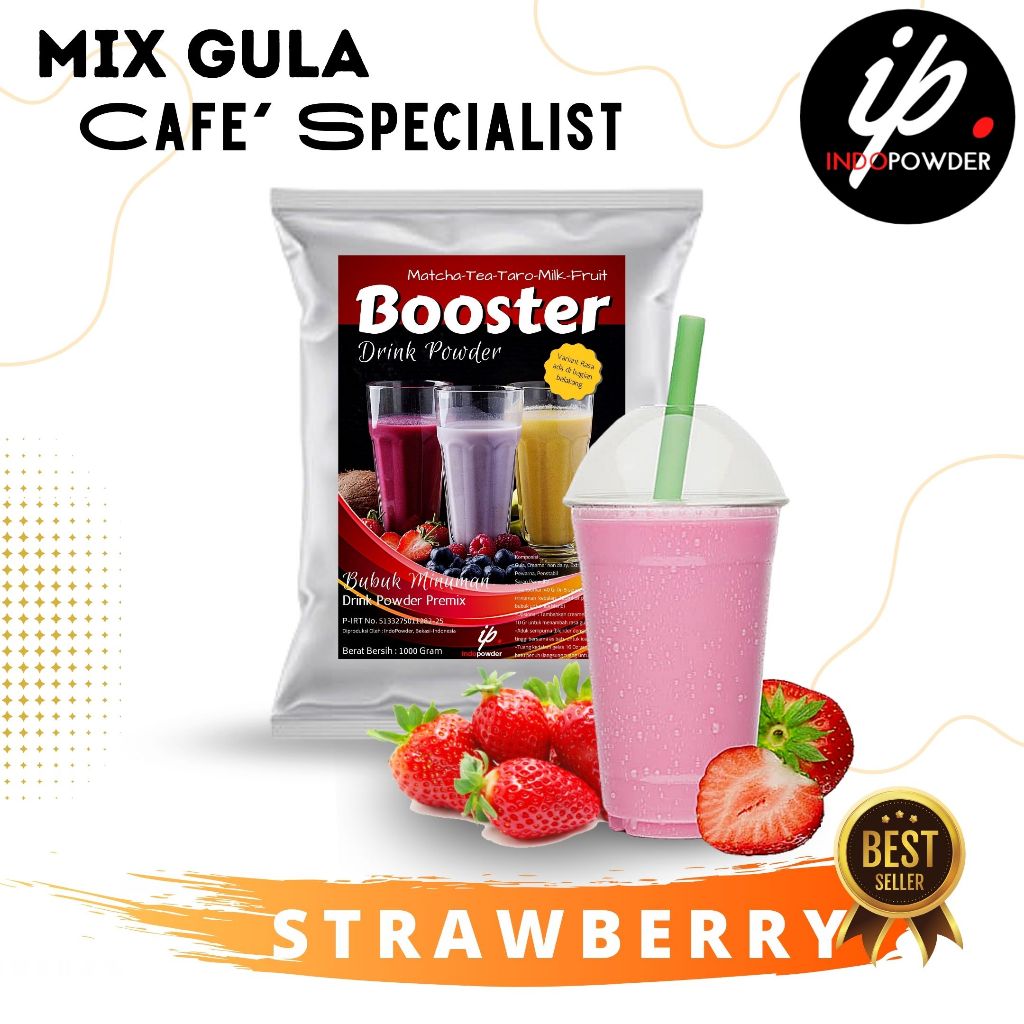

Bubuk Minuman rasa STRAWBERRY 1Kg Untuk Cafe, Waralaba, Resto dan Usaha Minuman Kekinian