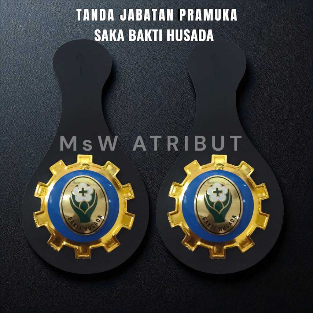 Tanda jabatan pramuka saka BAKTI HUSADA tumpuk / Tanjab saka tumpuk [ foto asli ]