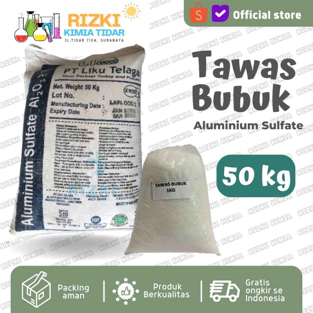 Tawas Bubuk Tawas Powder Aluminium Sulfat Penjernih Air