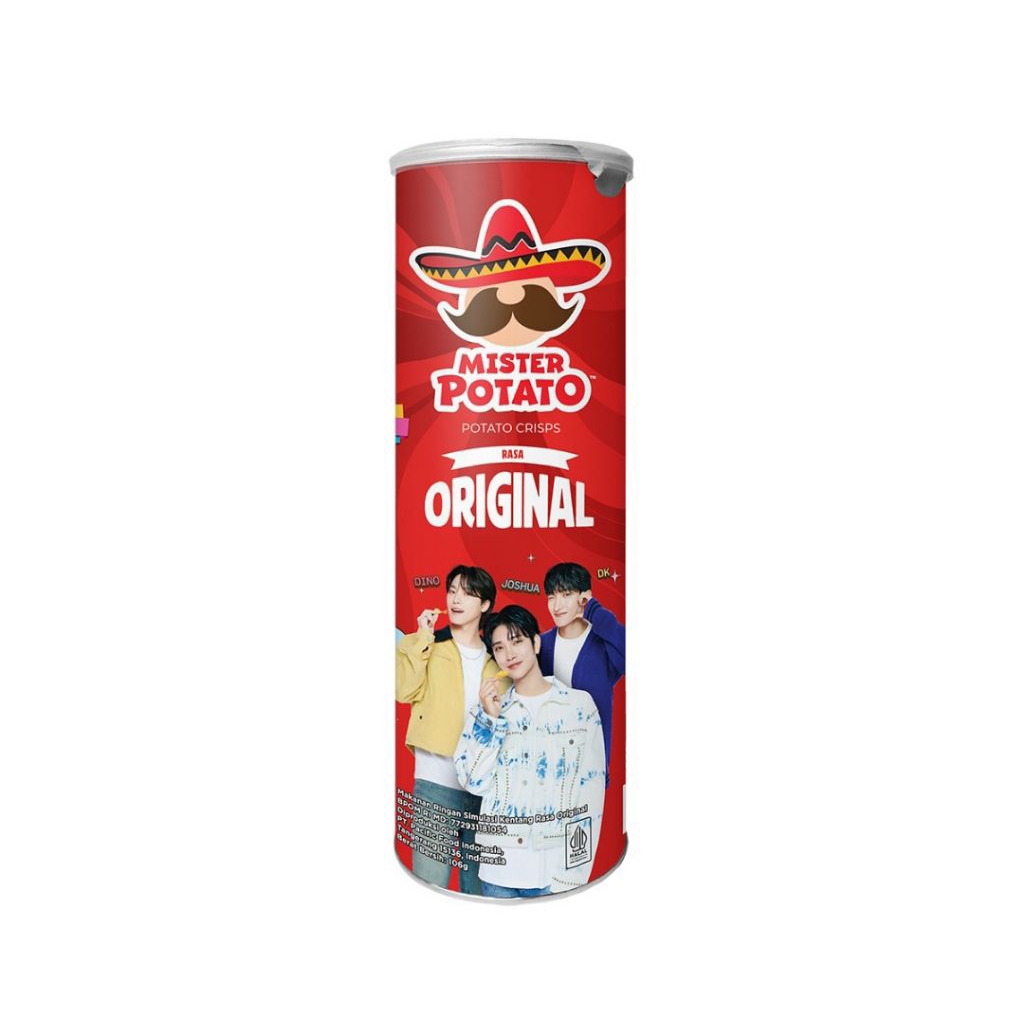 

Mister Potato Keripik Kentang Original Kaleng 106 gr