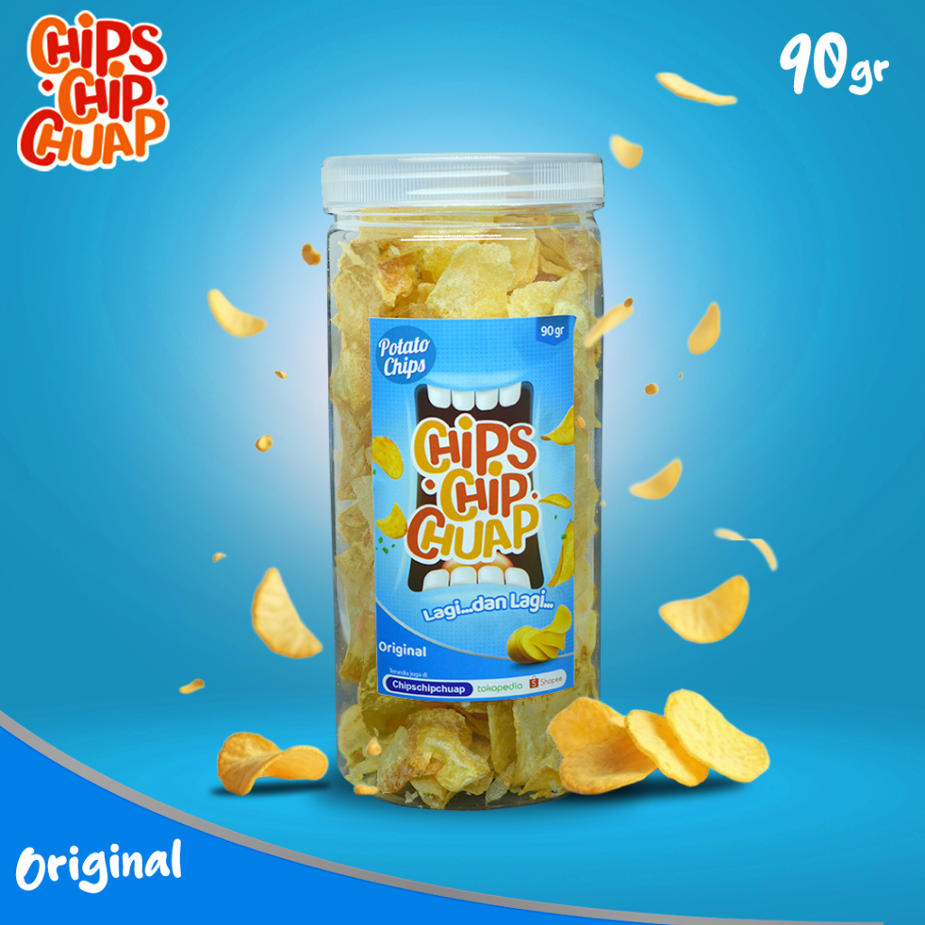 

Keripik Kentang | Chips Chip Chuap Original | 90 gr | Kriuk | Renyah