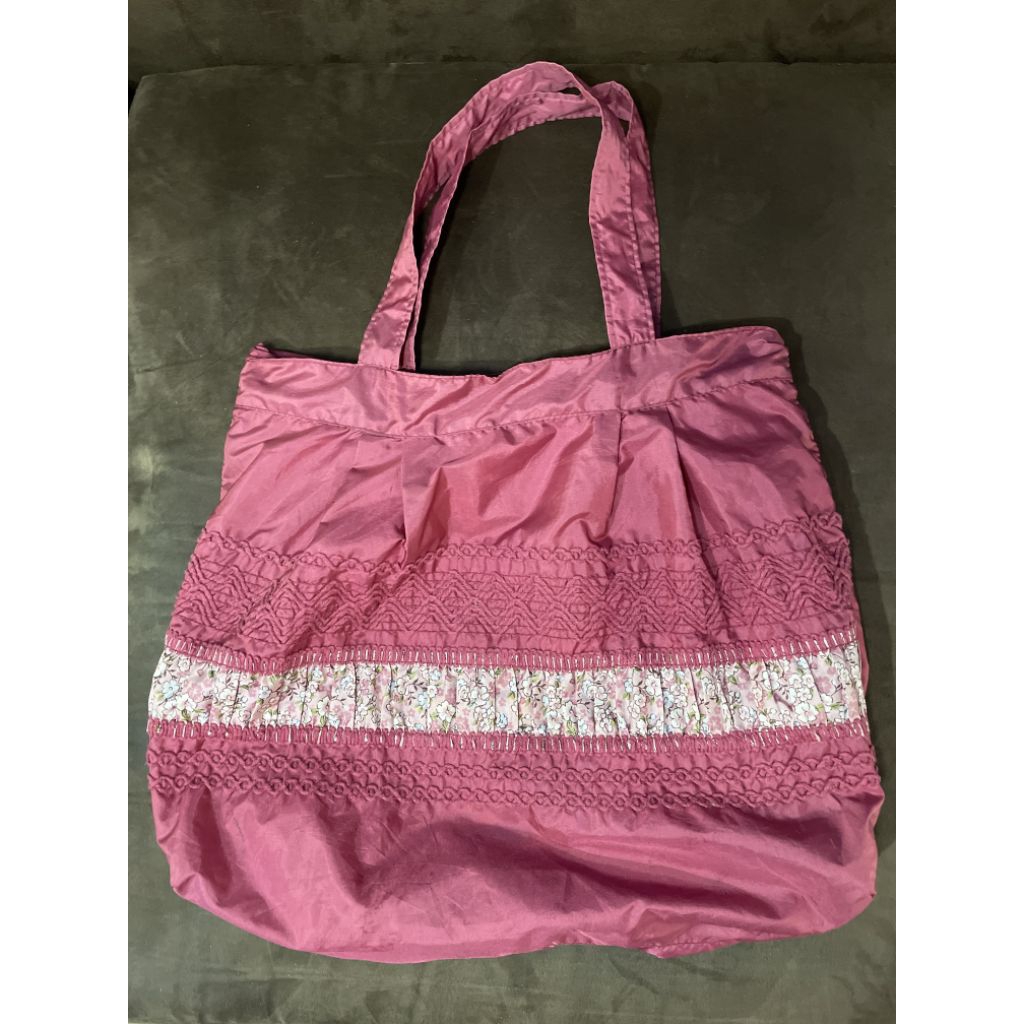 preloved tote bag vintage y2k pink