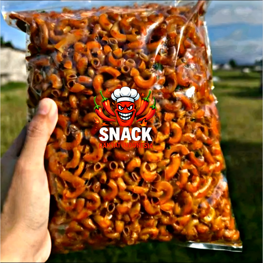 

makroni 1 kg pedas daun jeruk bumbu melimpah