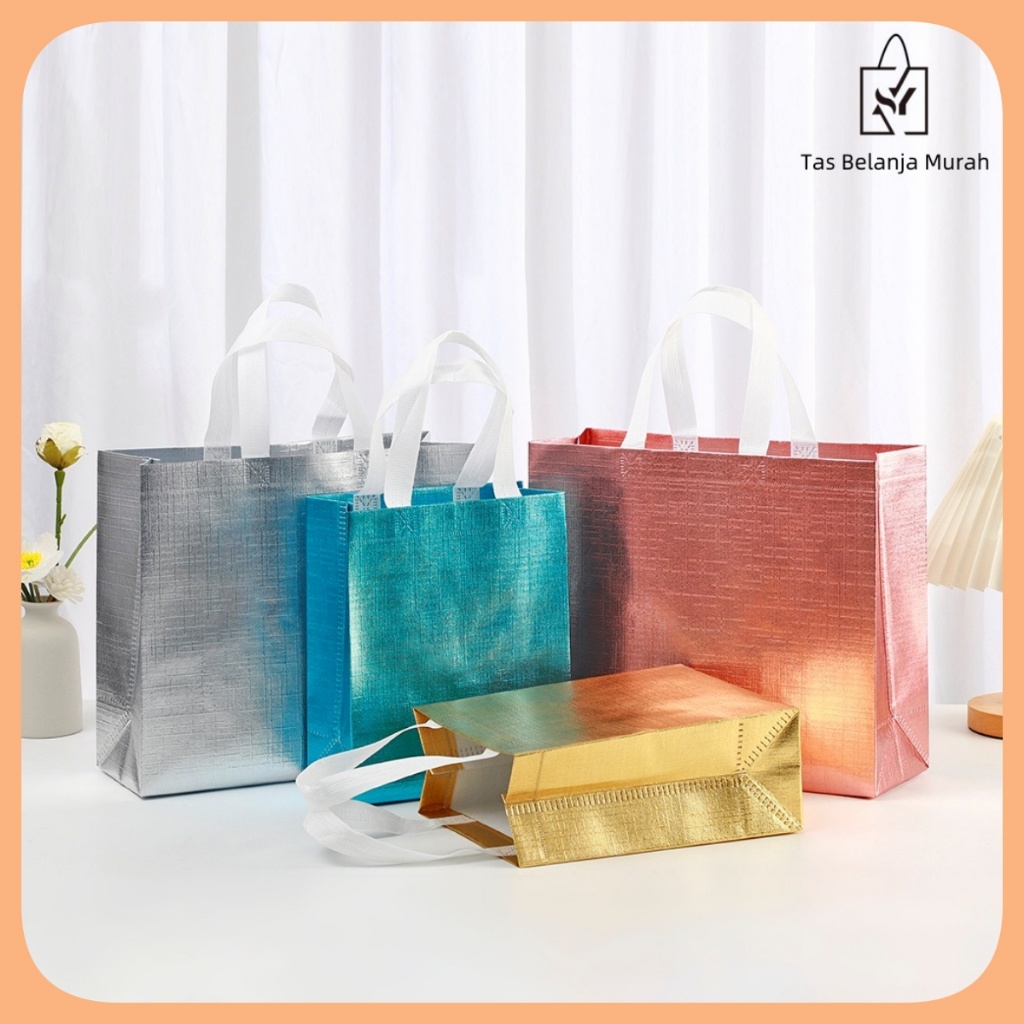 

Goodie bag-Tas Belanja tas spunbond tas souvenir premium tebal dan kuat/Terlaris lipat jumbo/ waterproof/shopping bag Y01
