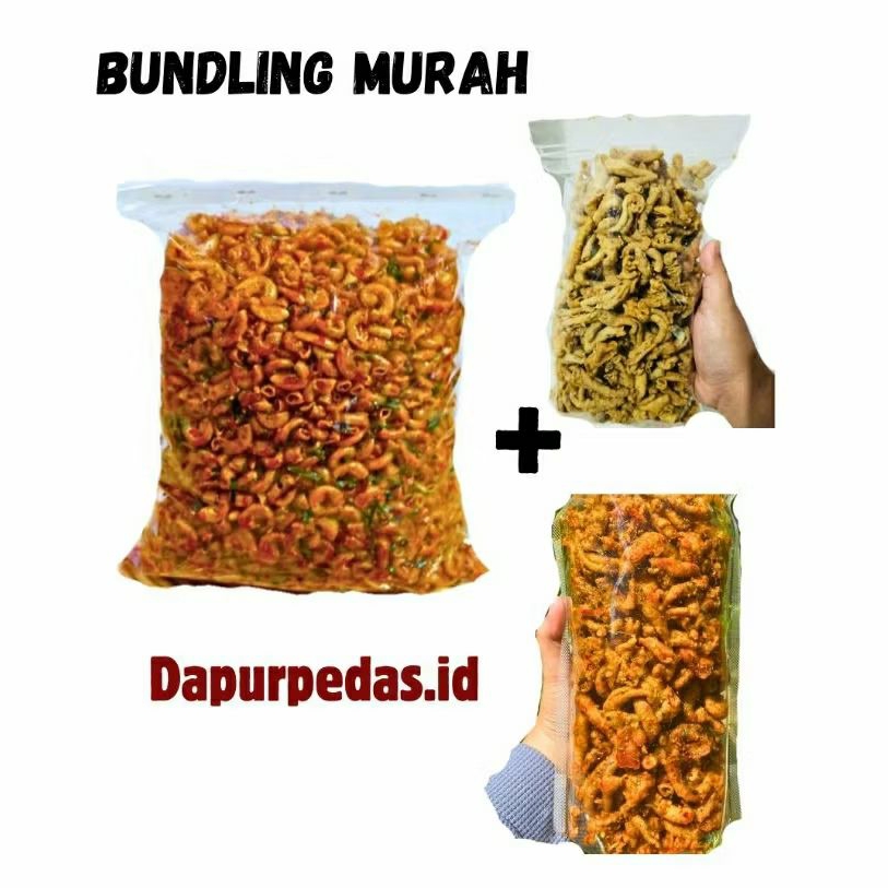 

Bundling Murah Usus Crispy & Makaroni Cikruh Super Pedas! Usus krispi Snack Kriuk Viral Wangi Daun