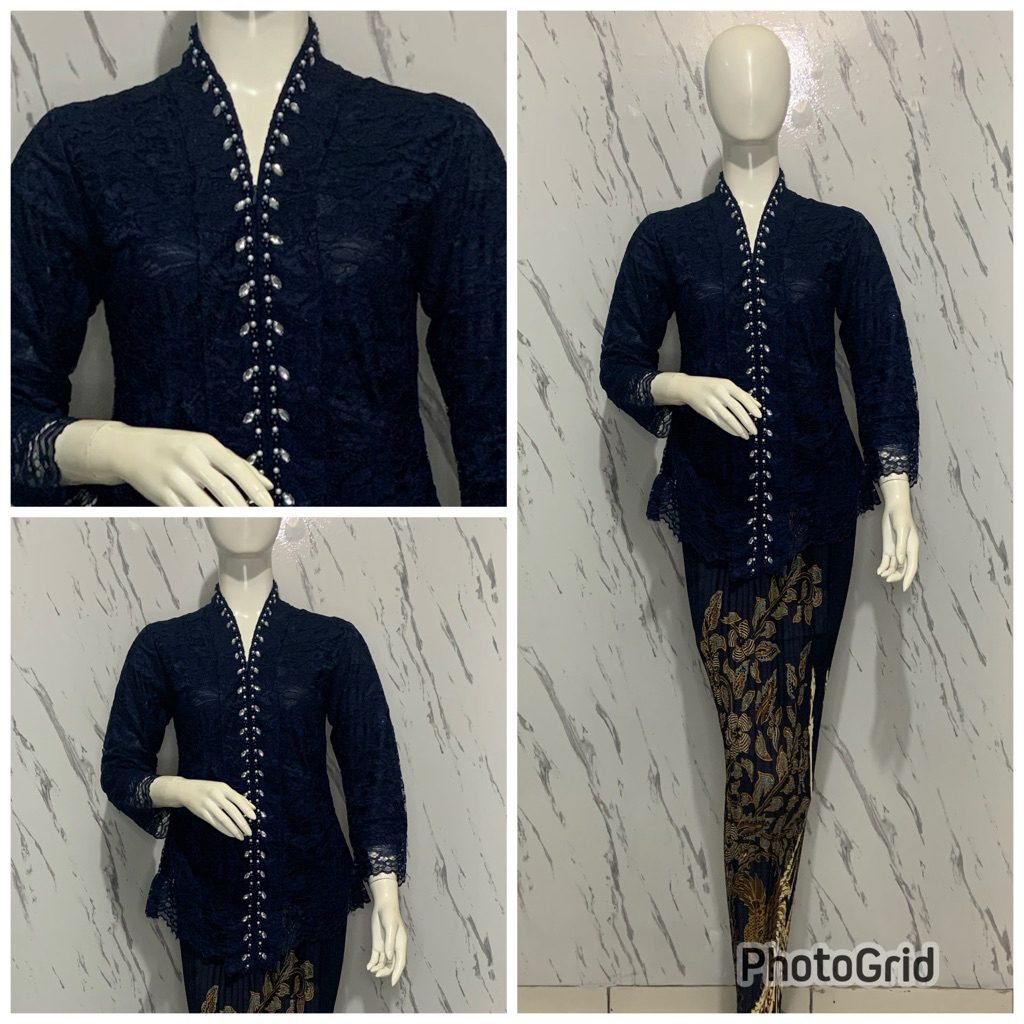 Kebaya Remaja Modern / Kebaya Brokat Payet / Kebaya Wisuda