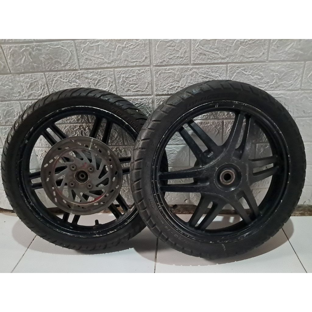 Velg suzuki spin lama old pelek as kecil racing palang original ori copotan standar kelengkapan sepe