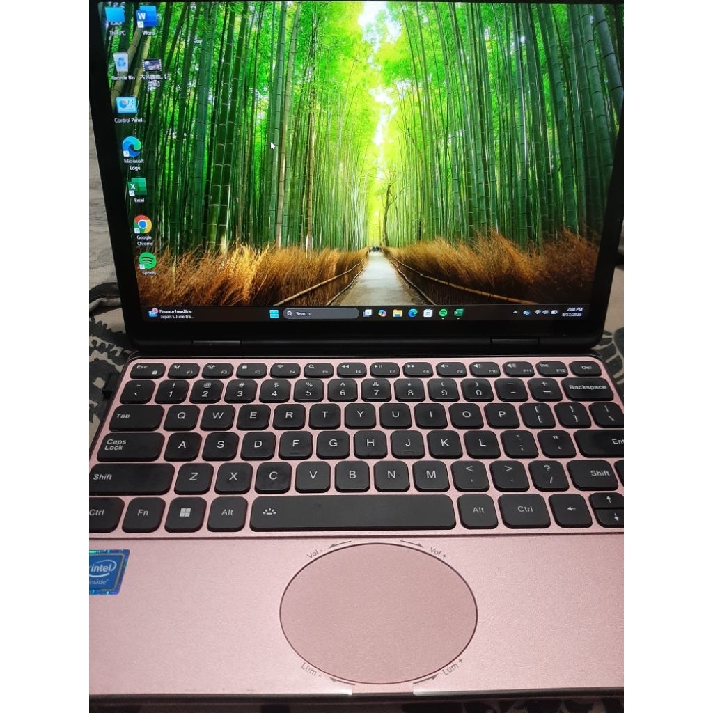 laptop notebook spek tinggi 11 inch CNAST pink hdd 512gb N100