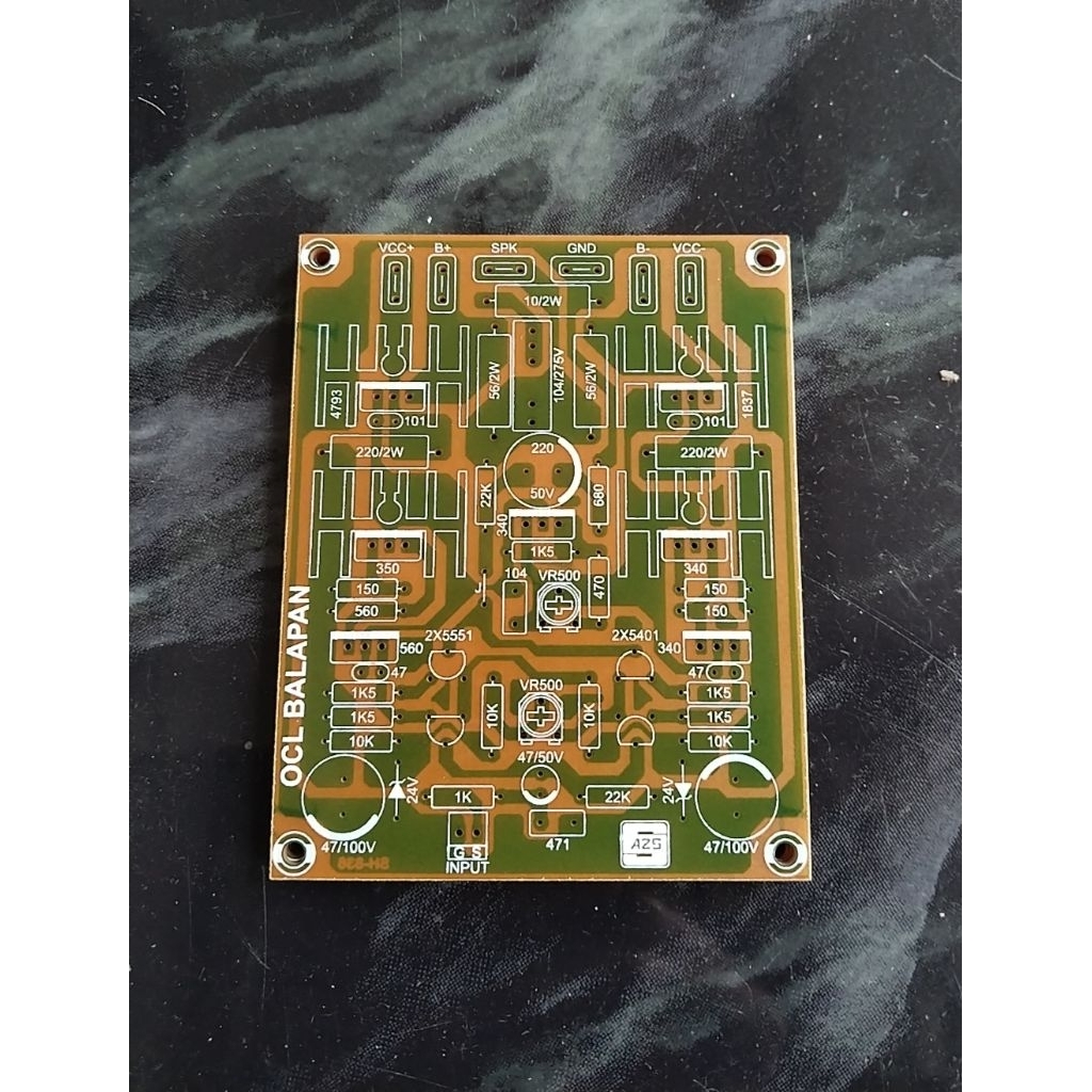 PCB Driver Power Amplifier OCL Balapan  Power Lapangan Bias Servo