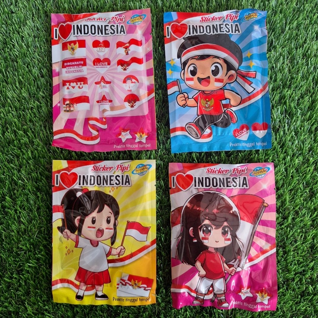 

10pcs stiker pipi bendera merah putih