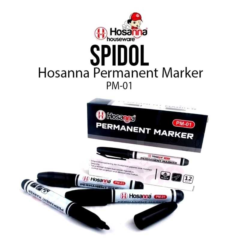 

Spidol Permanent Montana/Hosanna 1 pcs Spidol Warna Hitam(YM)