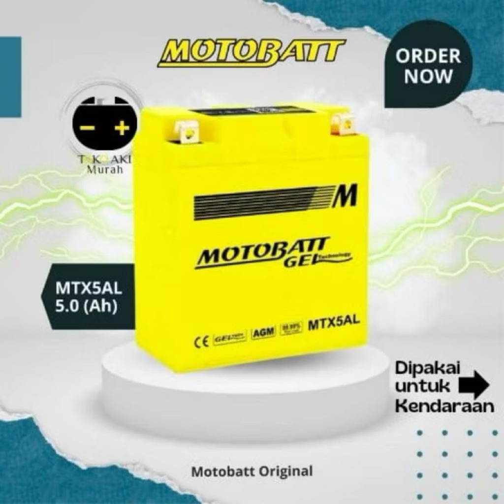 AKI MOTOR MOTOBATT MTX5AL pnp fizr aki kering motor MOTOBATT MTX5AL yamaha fizr dll