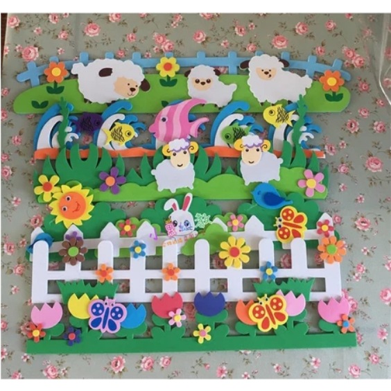 Eva Foam Wall Panel Board for Classroom Blackboard and Notice Board - Kindergarten Home School Offic