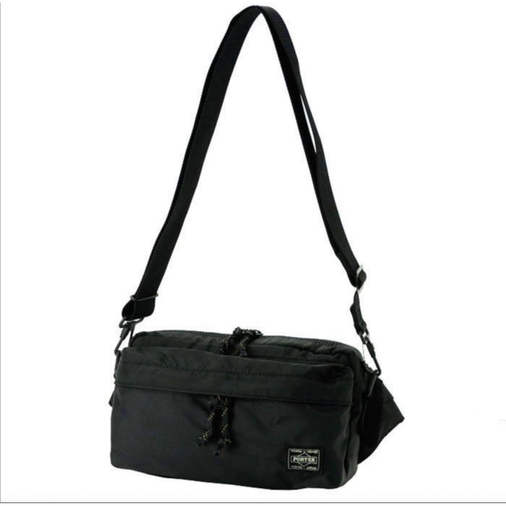 New- Porter Japan jepang original 2 Way Waist Bag Shoulder Sling Black
