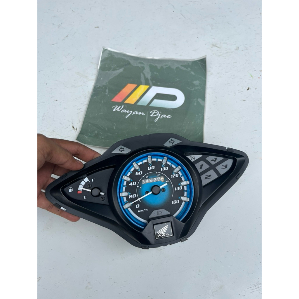 Mesin kecepatan kilometer Amper bensin Honda Supra x 125 helm in ori seken