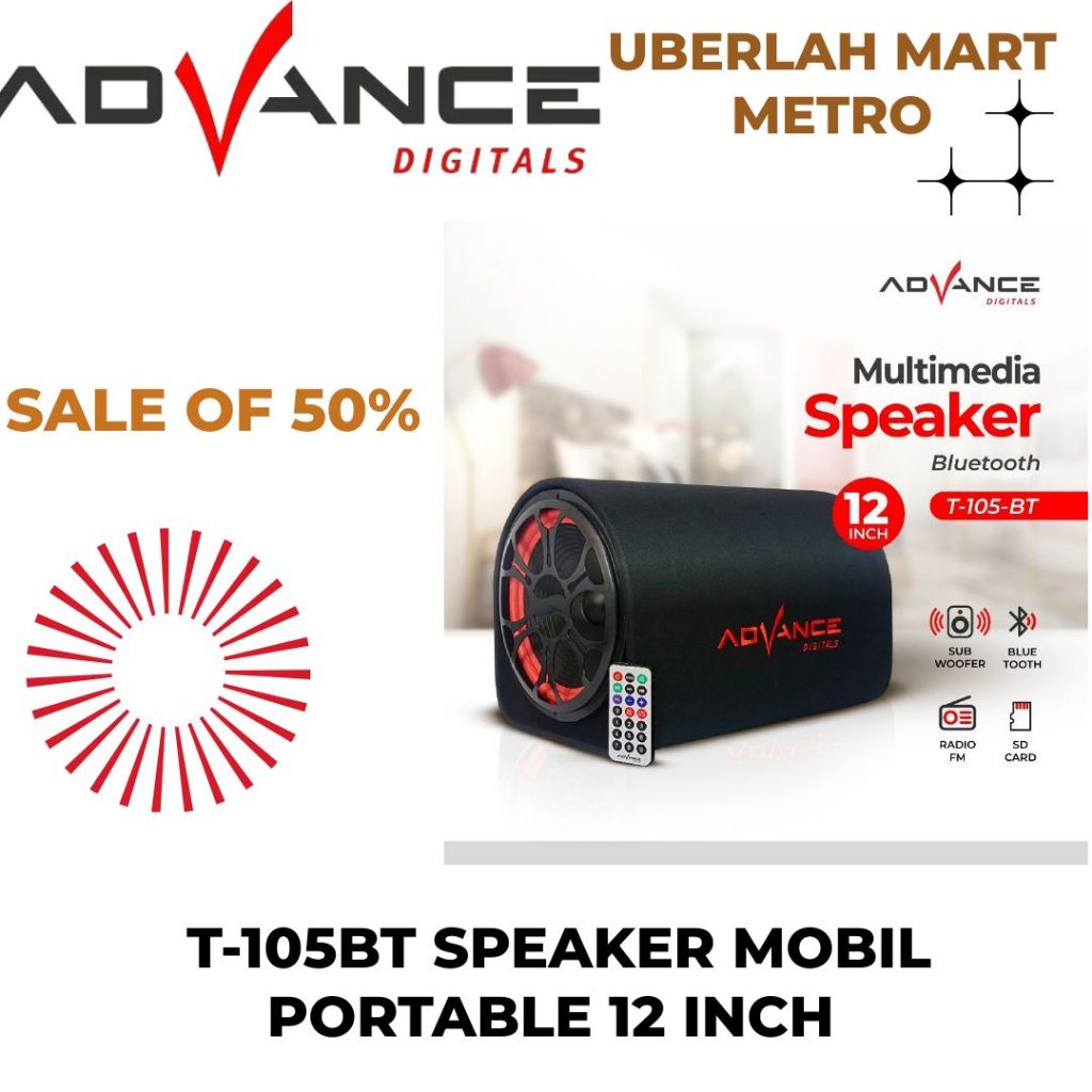 ADVANCE SPEAKER T-105BT SPEAKER 12 INCH