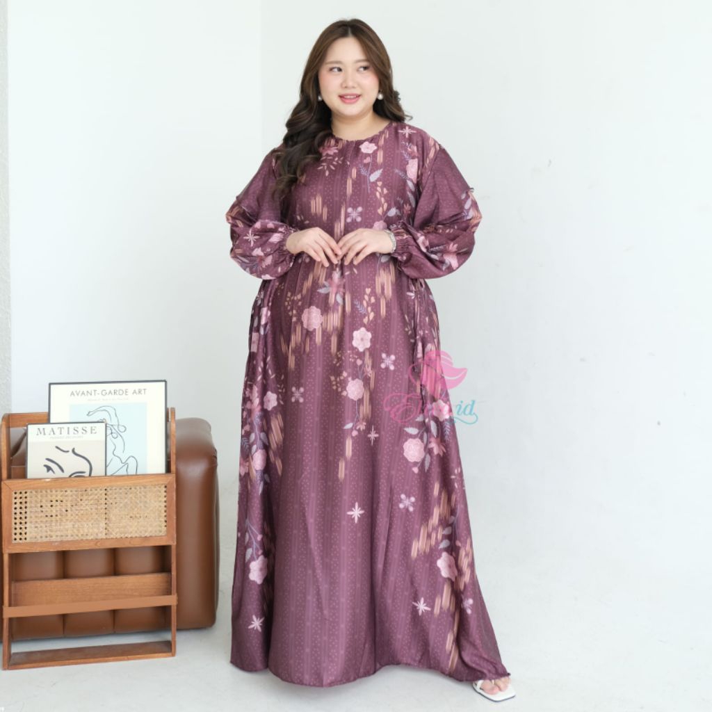 Jumbo Gamis Abaya Safiyya silk ld 120 130 dan 140 cm