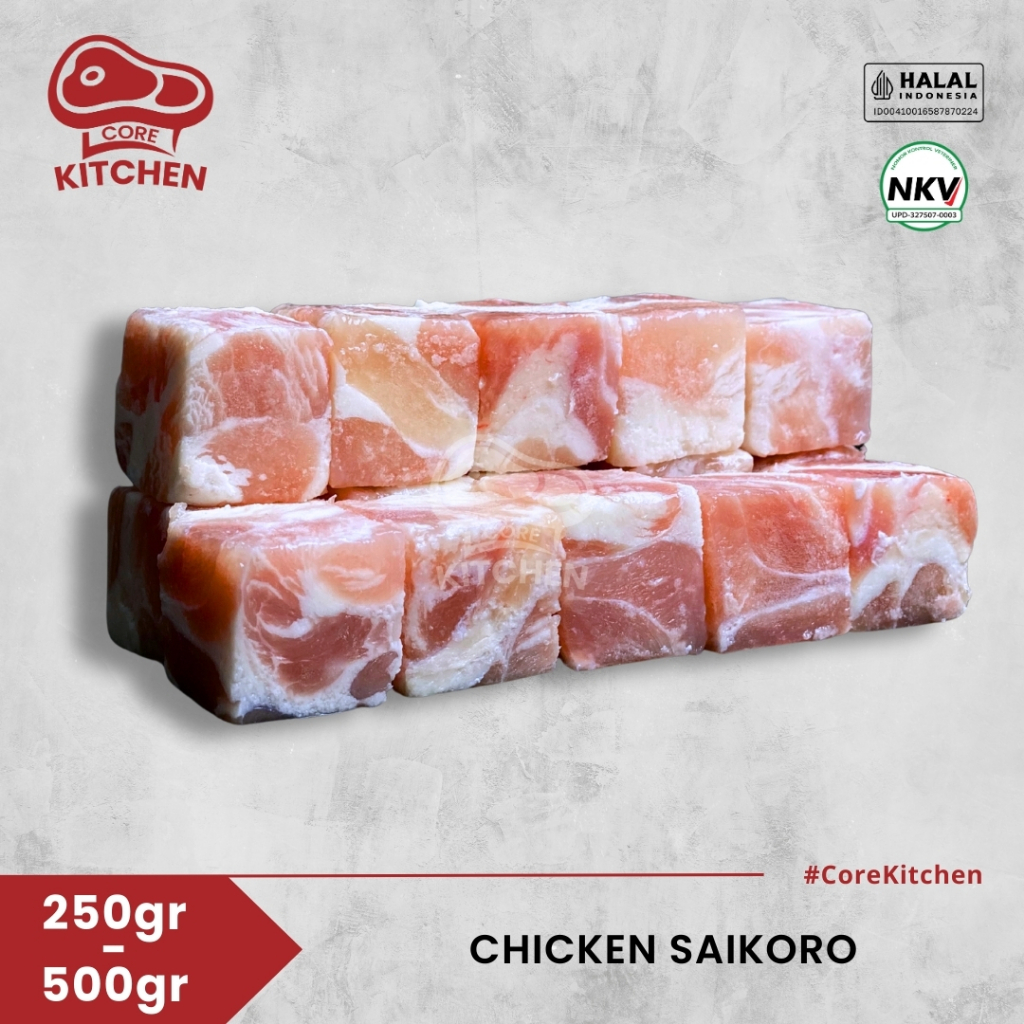 

Core Kitchen Chicken Saikoro Premium Daging Ayam Potong Dadu Siap Masak 250 gram