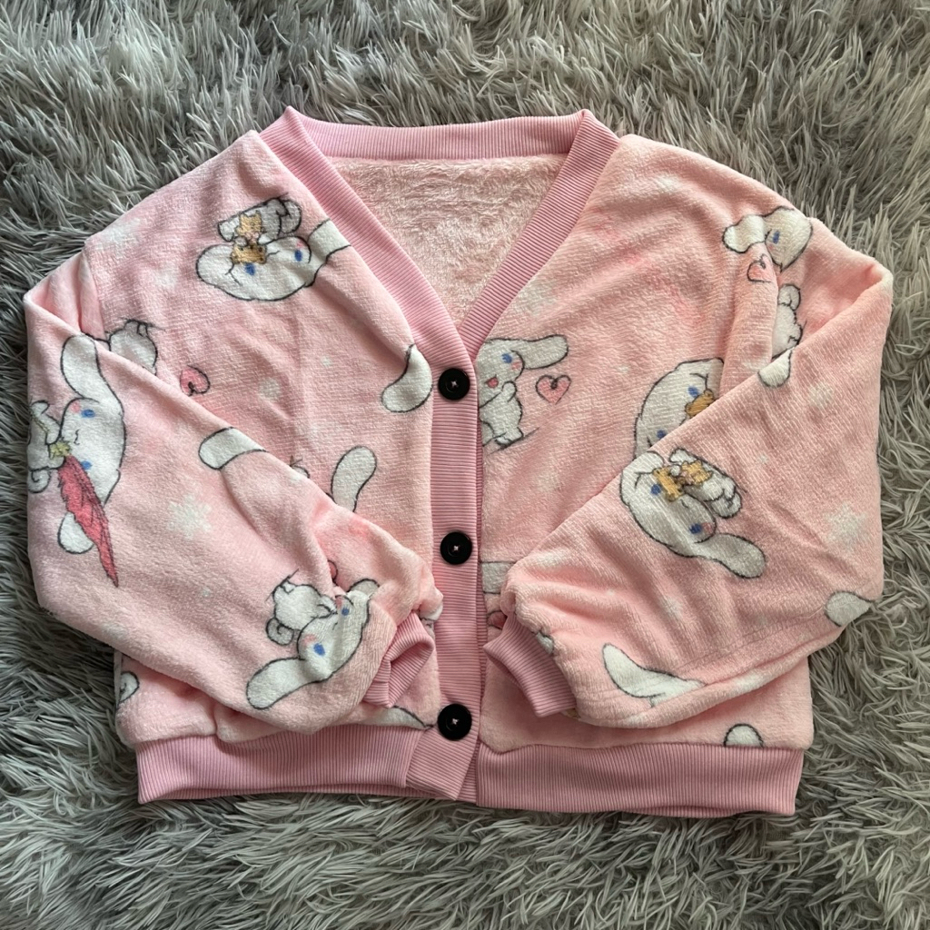 Jacket Cinnamoroll Crop Bulu