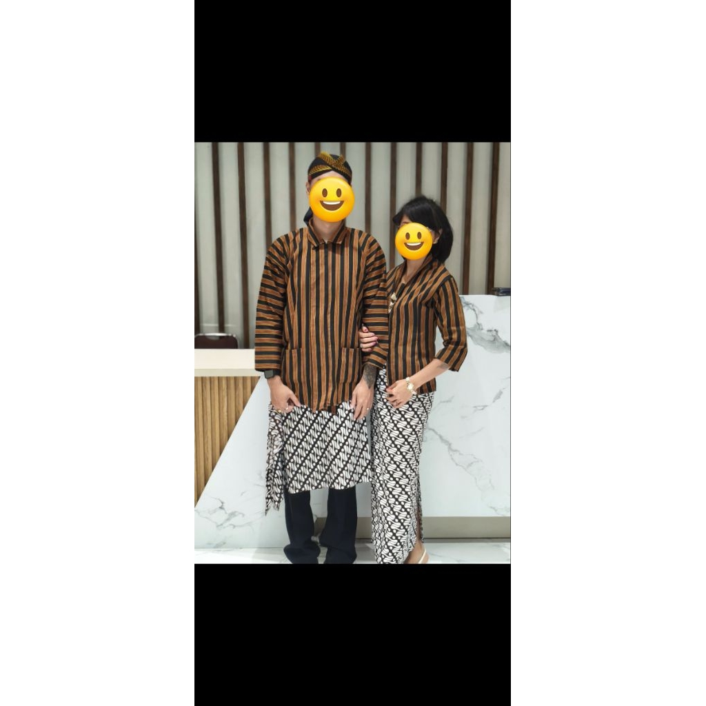 Baju Adat Lurik Couple Batik Jogja Yogya