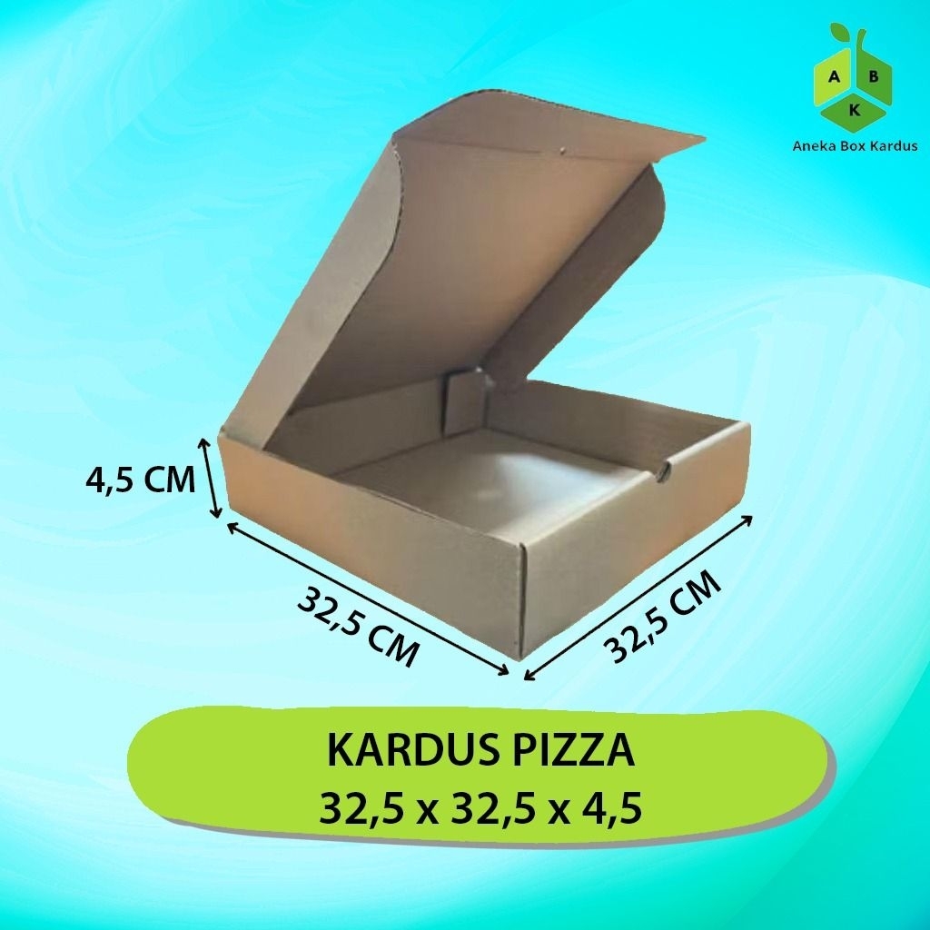 

Kardus Pizza Die Cut 32,5×32,5×4,5cm