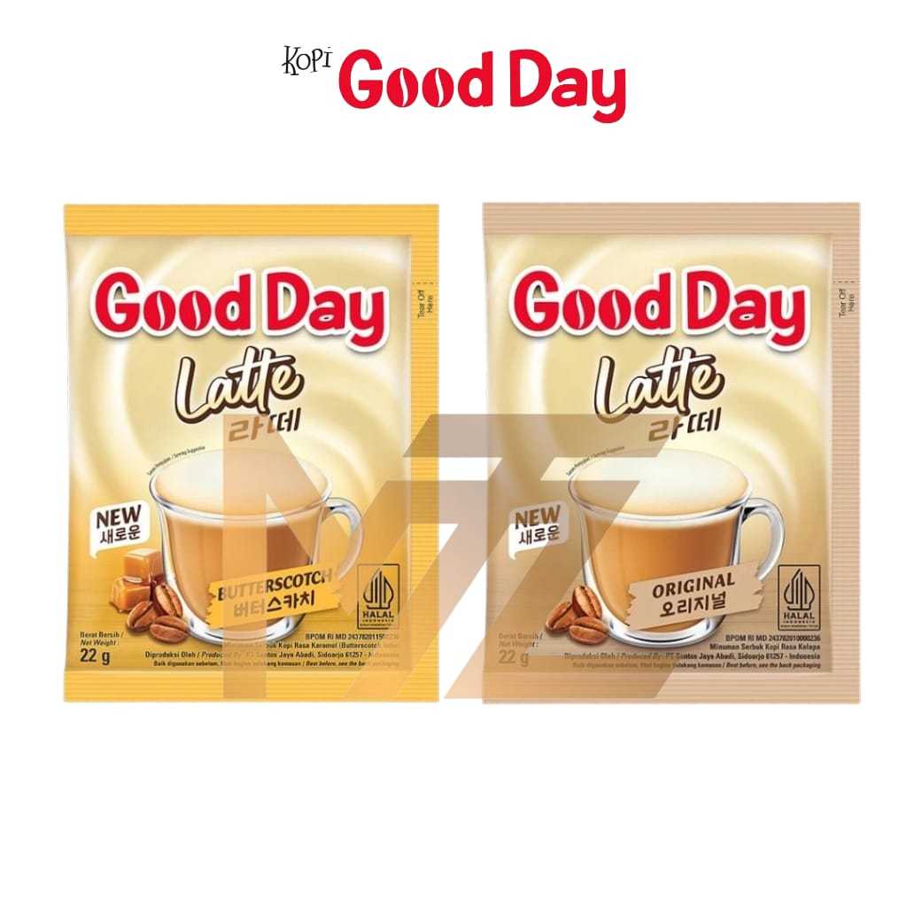 

-MTZ- KPKP GOODDAY Good Day Latte Original | Butterscotch 1renceng [10sachet x 22gr] KTRK