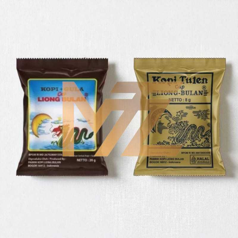 

-MTZ- KPSS Kopi Cap Liong Bulan ( Kopi + Gula ) Isi 10 pcs @28gr Kopi Liong Tanpa Gula isi 10 Pcs