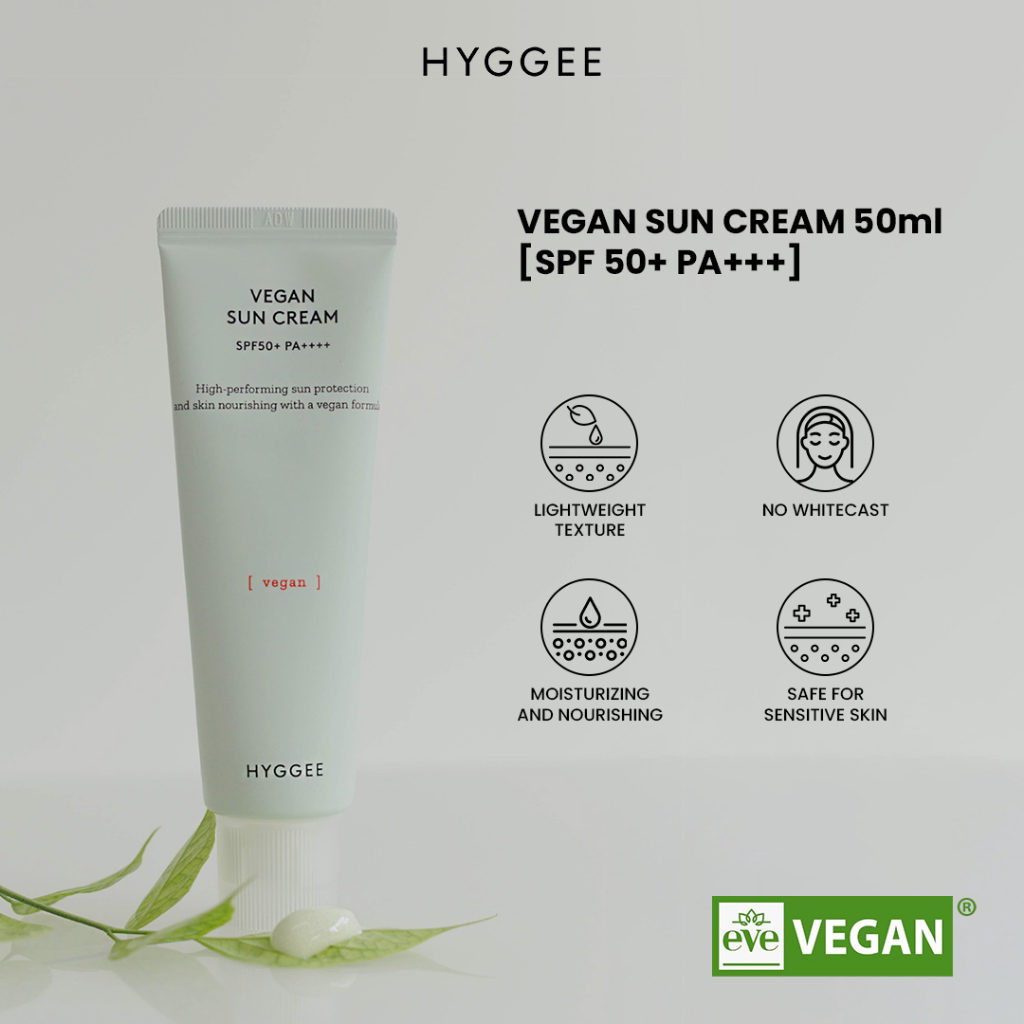HYGGEE Vegan Sun Cream SPF50+ PA++++ 50ml