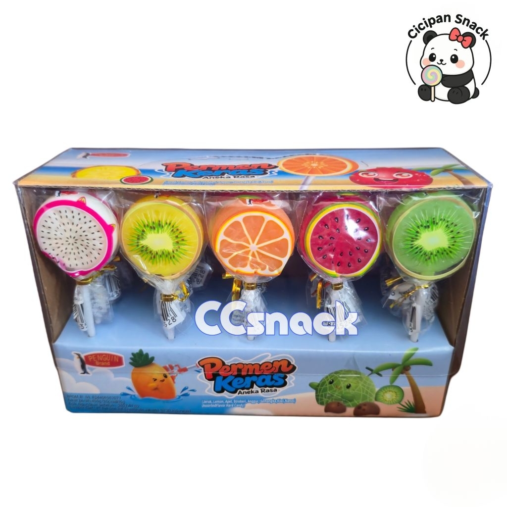

PENGUIN BUAH BULAT LOLIPOP BOX ISI 30