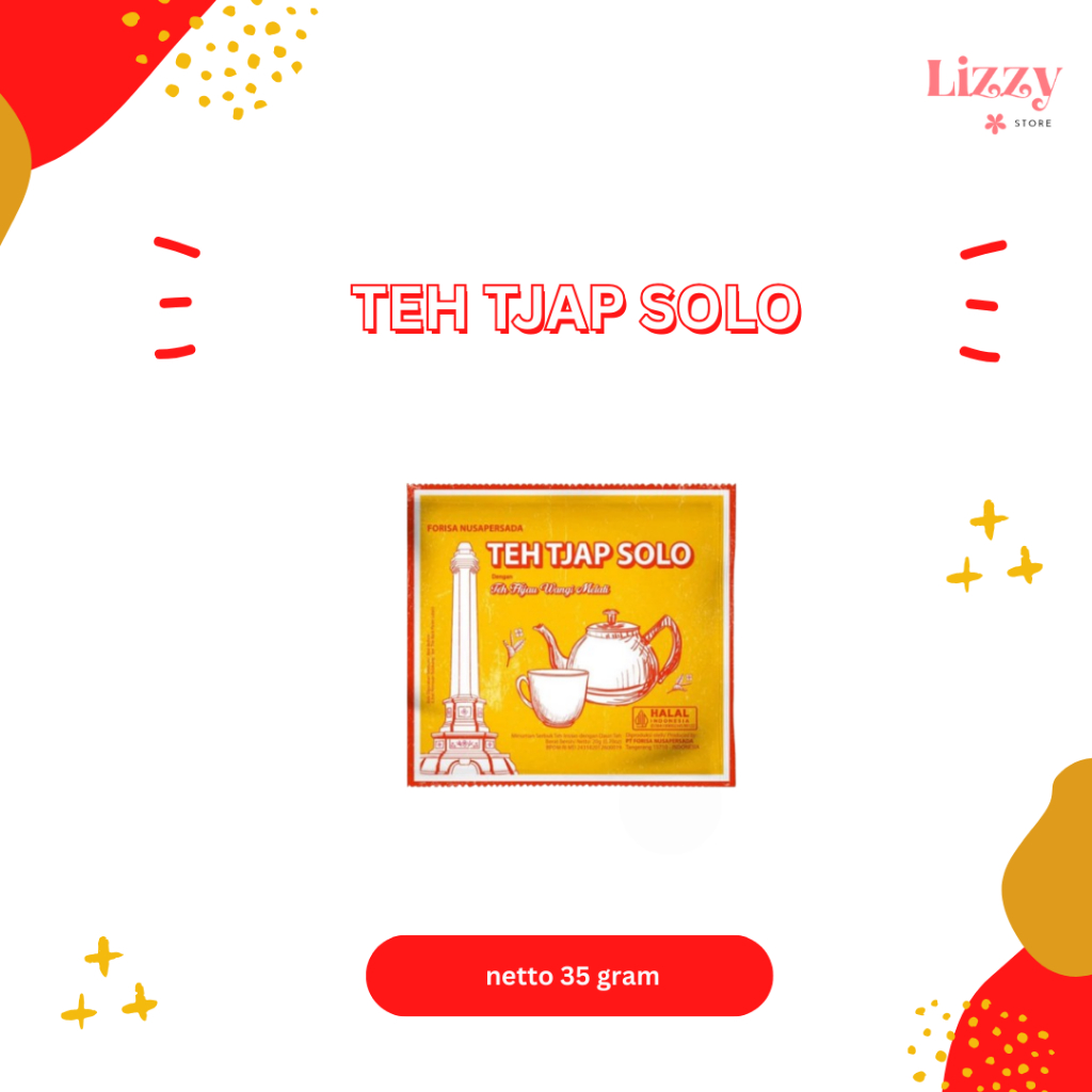 

Teh Cap Solo/TEH TJAP SOLO Teh Hijau Wangi Melati Renceng 35g x 10