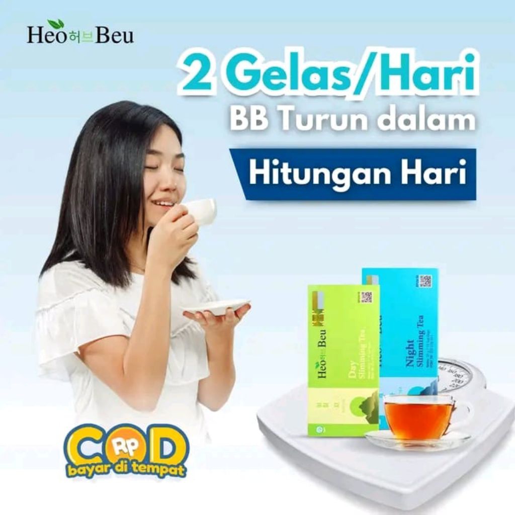 KEMASAN BARU TEH HEO BEU SLIMMING TEA ORIGINAL HEO BEO SLIMING TEA BPOM ORI 100% TEH PELANGSING TEH 