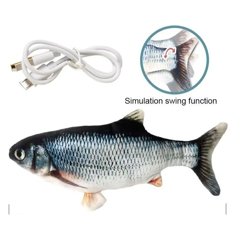 ~HM8~ Mainan Ikan Goyang Boboin Bayi Mainan Simulasi Ikan Dancing Fish / Mainan Edukasi Ikan Goyang 